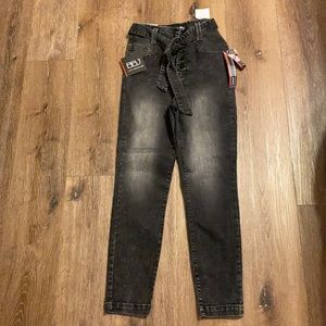 Brand new tie waist jeans